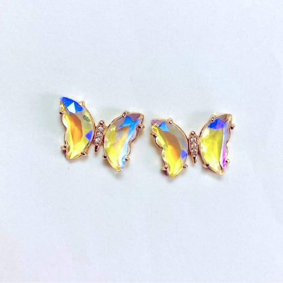 New Crystal Butterfly earrings - Picture 5 of 7